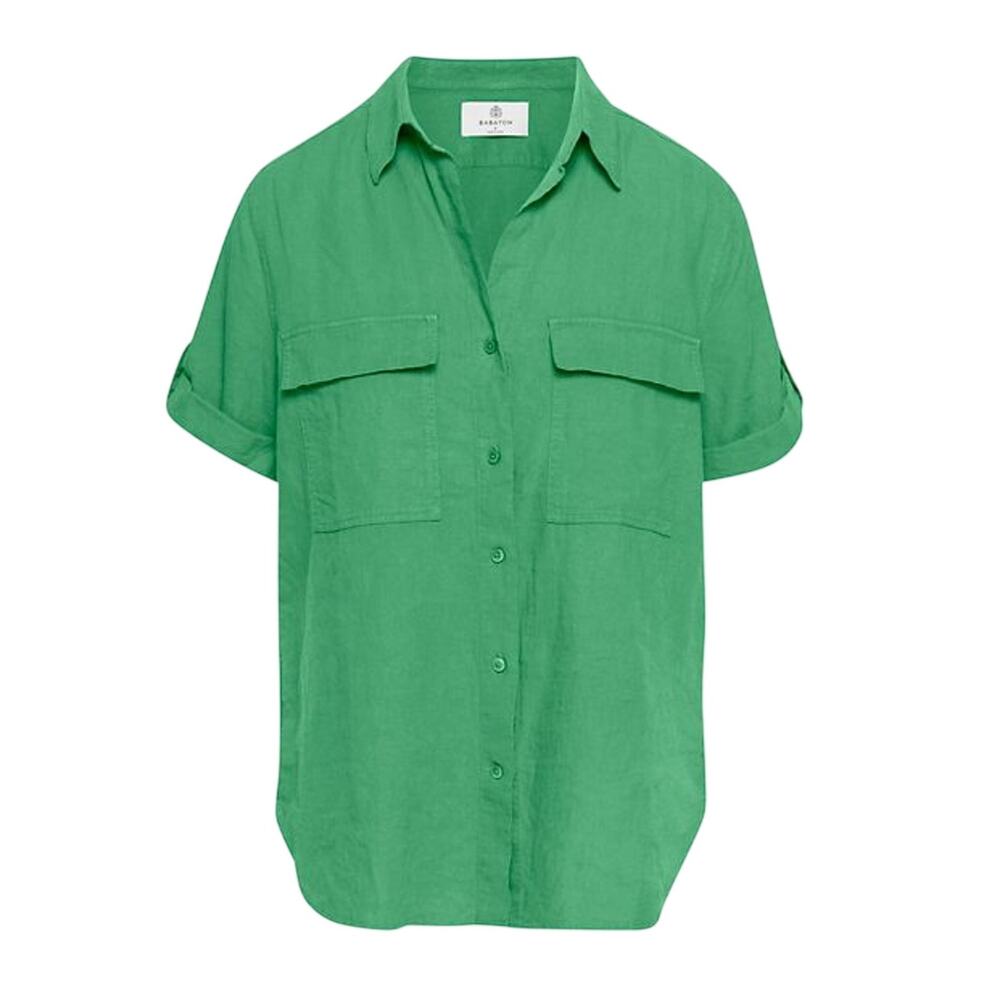 Babaton Utility Green Camp Shirt Size S